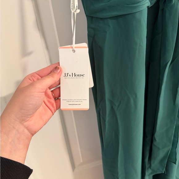 JJs House Dark Green Chiffon Jumpsuit - Picture 5 of 5